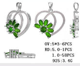 Sterling Silver Semi Mount Pendant Setting Round RD 5x5mm - Syzjewelry